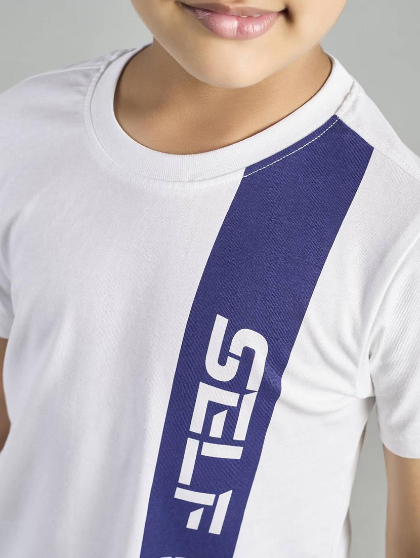 boys placement print round neck t-shirt - 21983096 - Standard Image - 4
