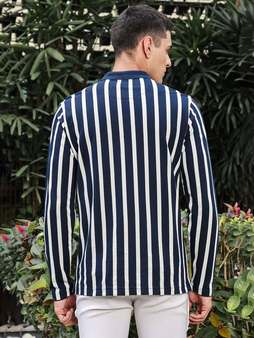 men striped long sleeve regular fit t- shirt - 21983104 -  Standard Image - 4