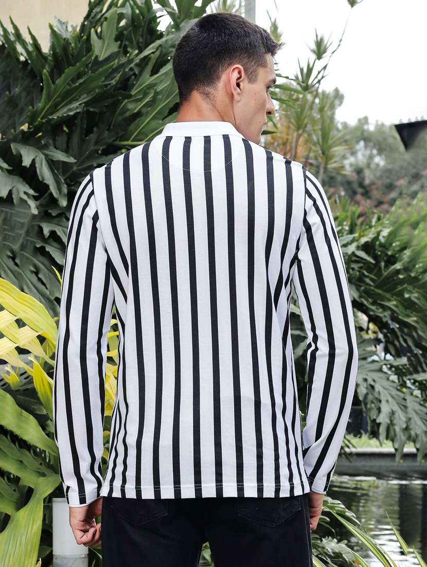 men striped long sleeve regular fit t- shirt - 21983105 -  Standard Image - 4