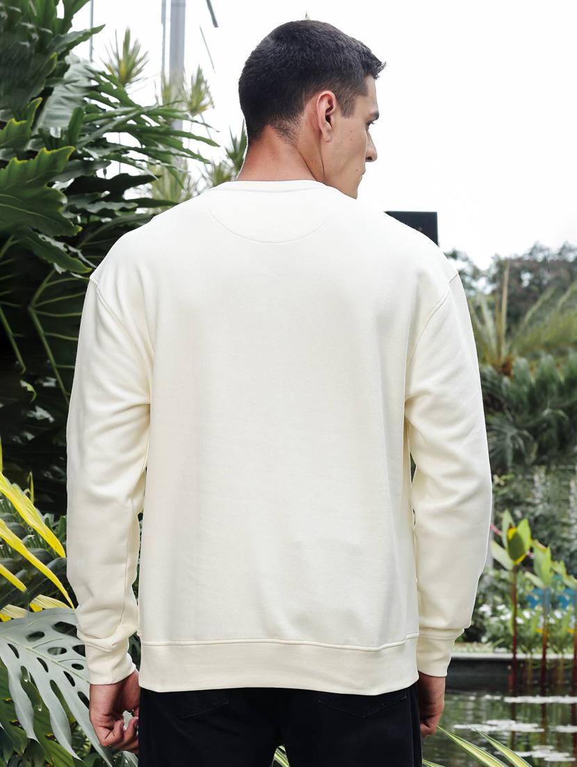 men solid long sleeve regular fit sweatshirt - 21983110 - Standard Image - 4