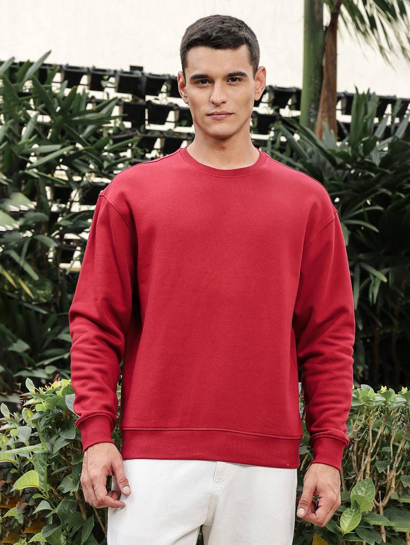 men solid long sleeve regular fit sweatshirt - 21983112 - Standard Image - 1