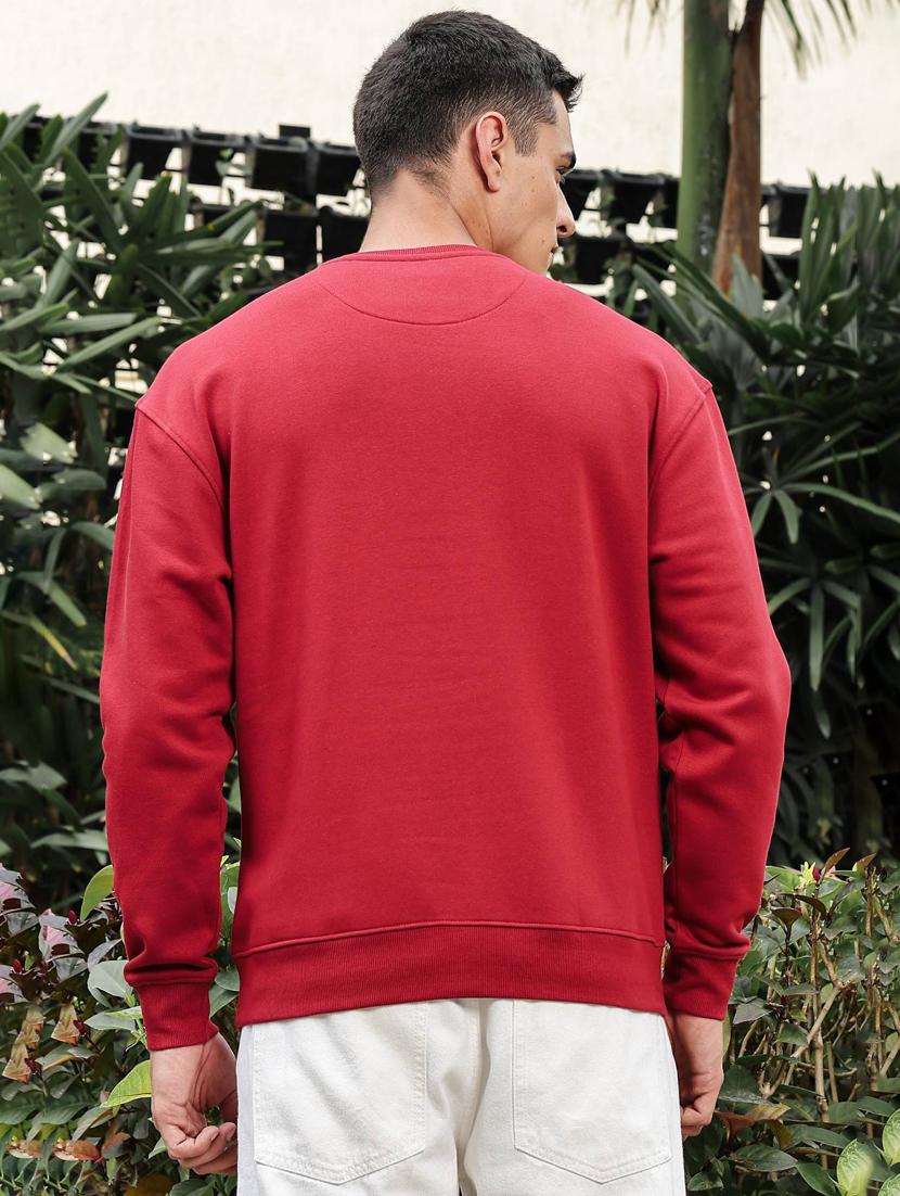 men solid long sleeve regular fit sweatshirt - 21983112 - Standard Image - 4