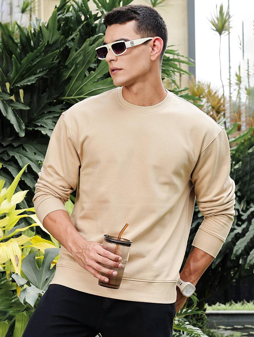 men solid long sleeve regular fit sweatshirt - 21983113 -  Zoom Image - 0