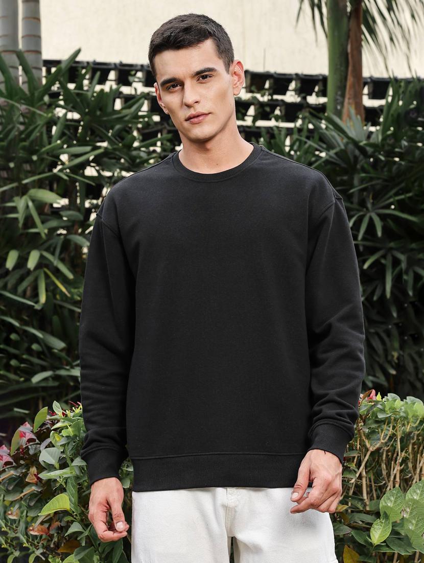 men solid long sleeve regular fit sweatshirt - 21983114 -  Standard Image - 1