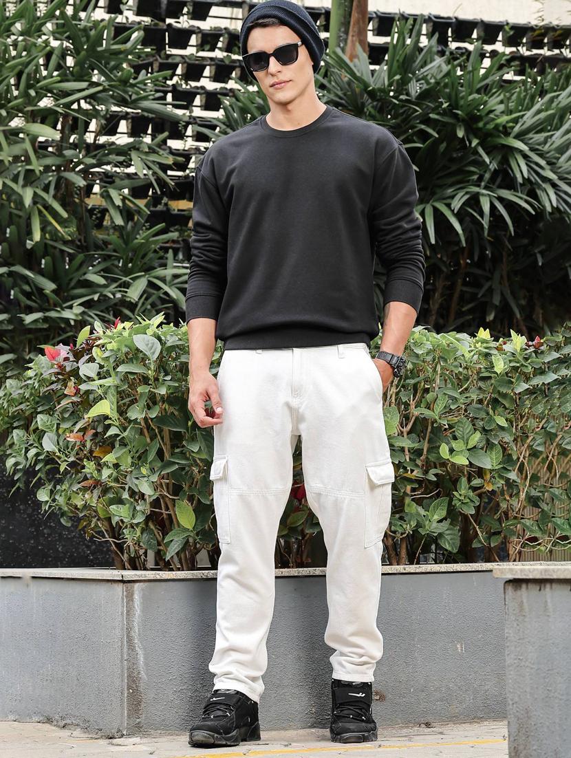 men solid long sleeve regular fit sweatshirt - 21983114 - Standard Image - 6