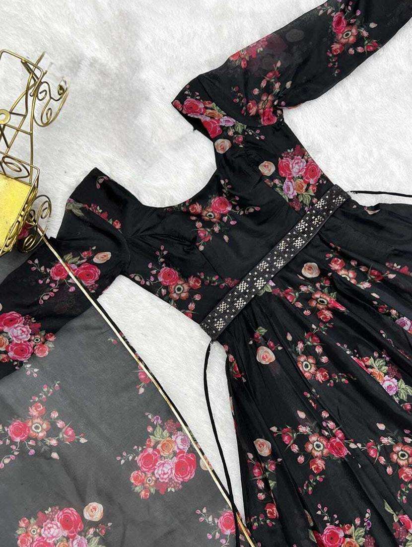 women floral print anarkali kurta and dupatta set - 21983148 -  Standard Image - 1