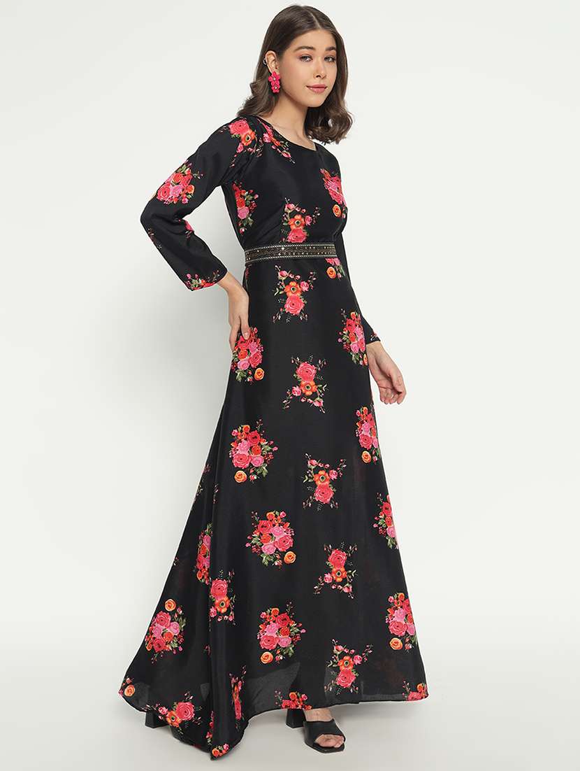 women floral print anarkali kurta and dupatta set - 21983160 -  Standard Image - 1