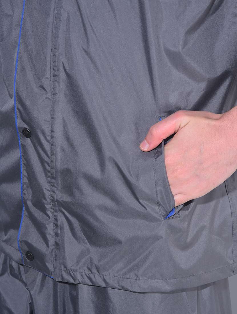 men solid long sleeve rain suit set - 21983191 - Standard Image - 4