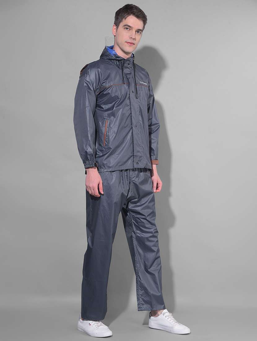 men solid long sleeve rain suit set - 21983193 - Standard Image - 1