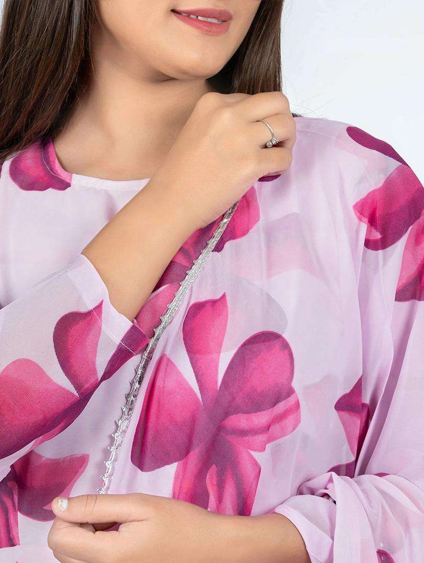 women floral print anarkali kurta and dupatta set - 21983258 -  Standard Image - 1