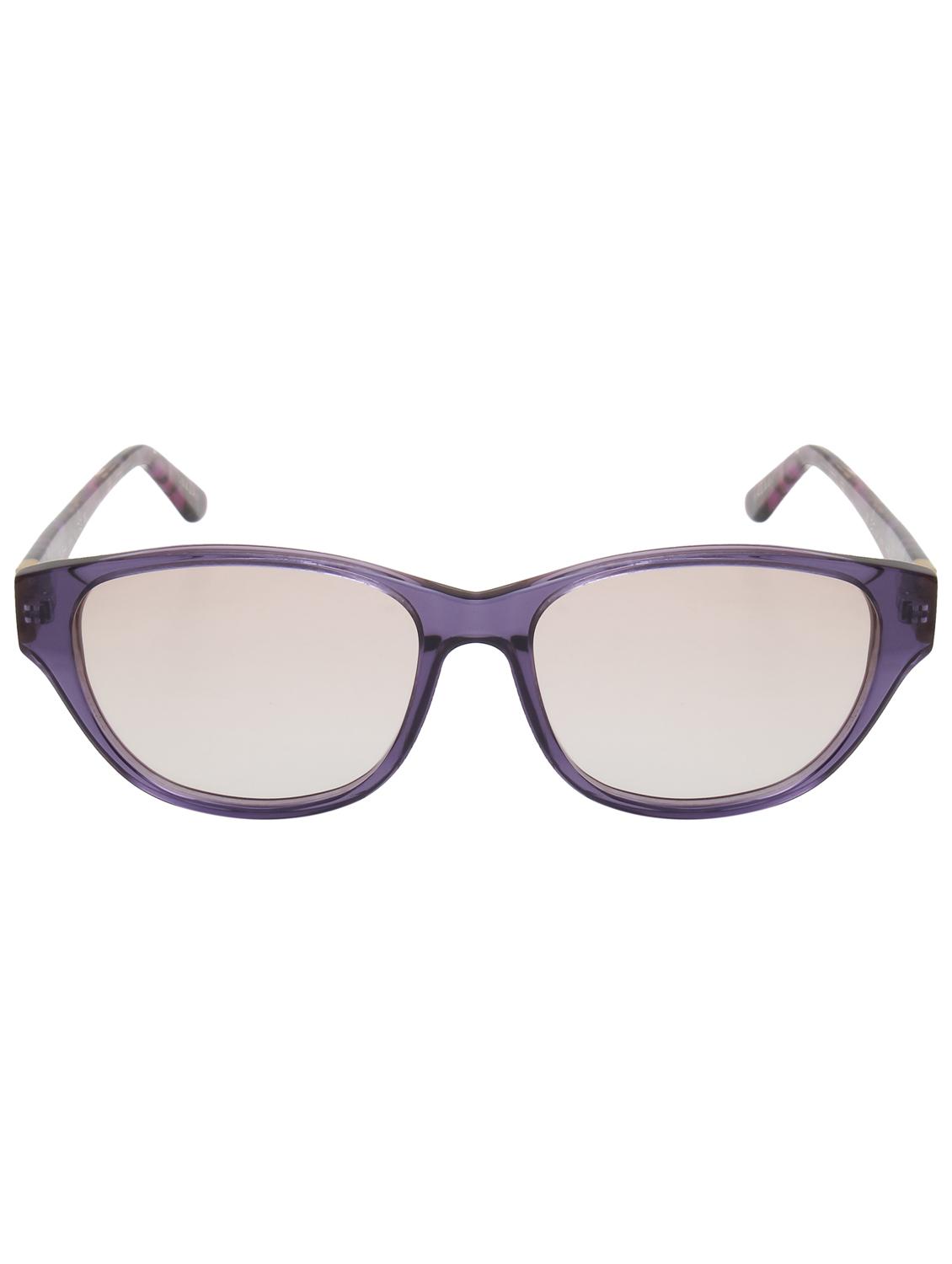 ted smith women purple-light brown cat eye premium acetate sunglasses with polarised lens - 21983291 -  Standard Image - 1