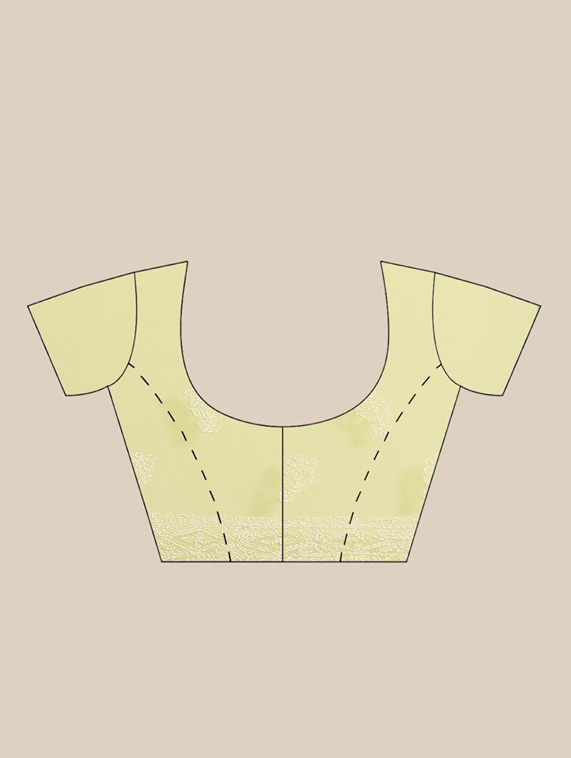 women solid with work chikankari saree with blouse - 21983321 - Standard Image - 4