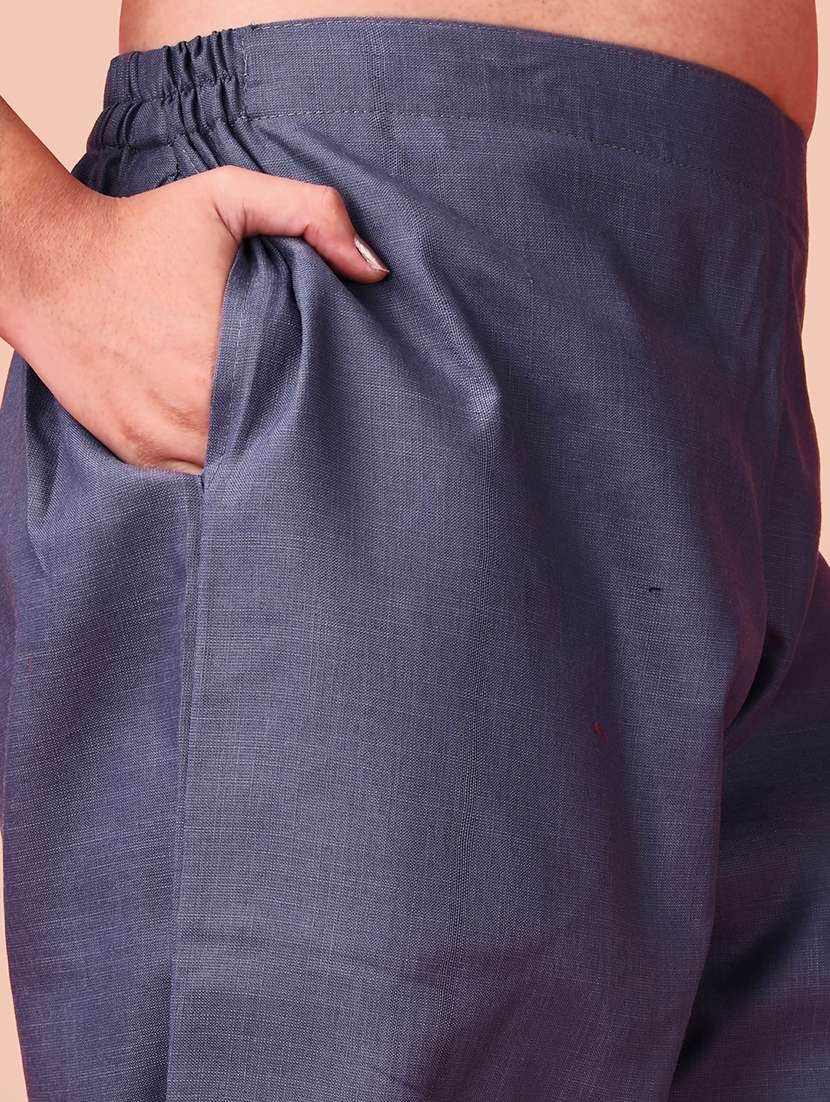 women printed three quarter sleeve kurta pant set - 21983415 -  Standard Image - 4