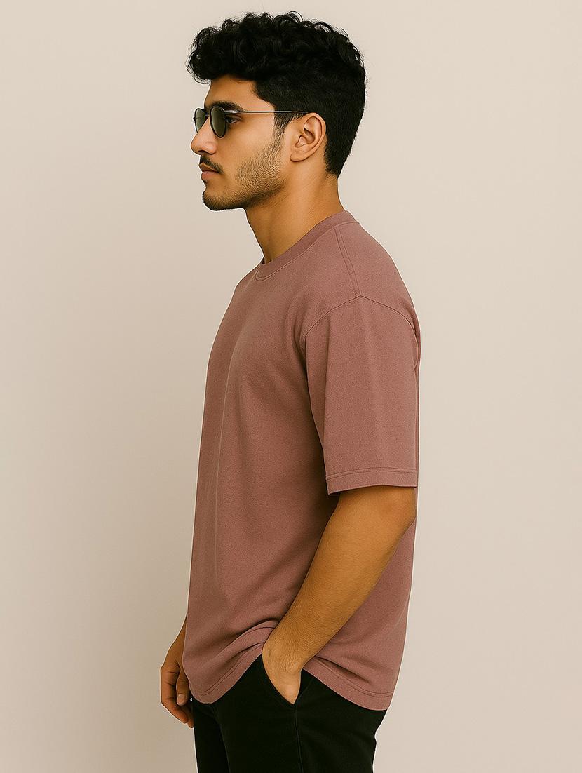 men solid short sleeve oversized t-shirt - 21983435 -  Standard Image - 1