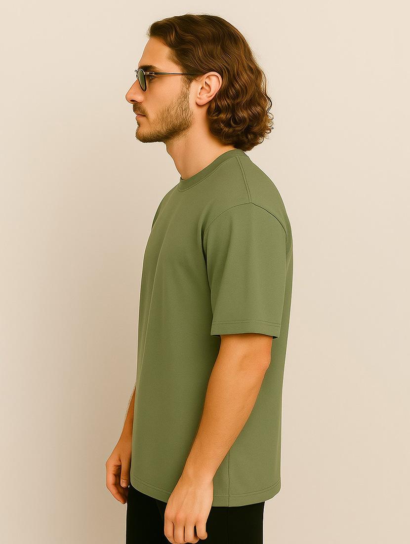 men solid short sleeve oversized t-shirt - 21983436 -  Standard Image - 1