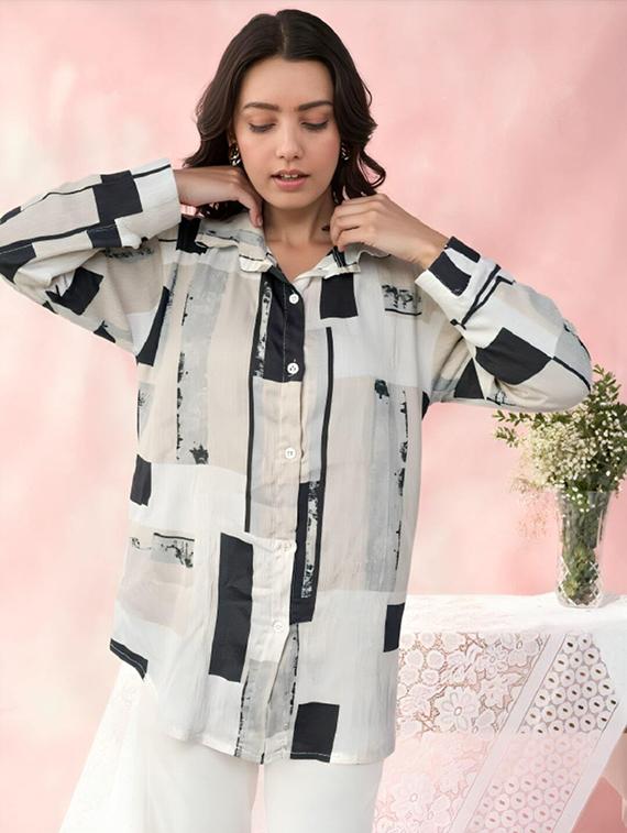 black satin regular shirt - 21983505 -  Standard Image - 1