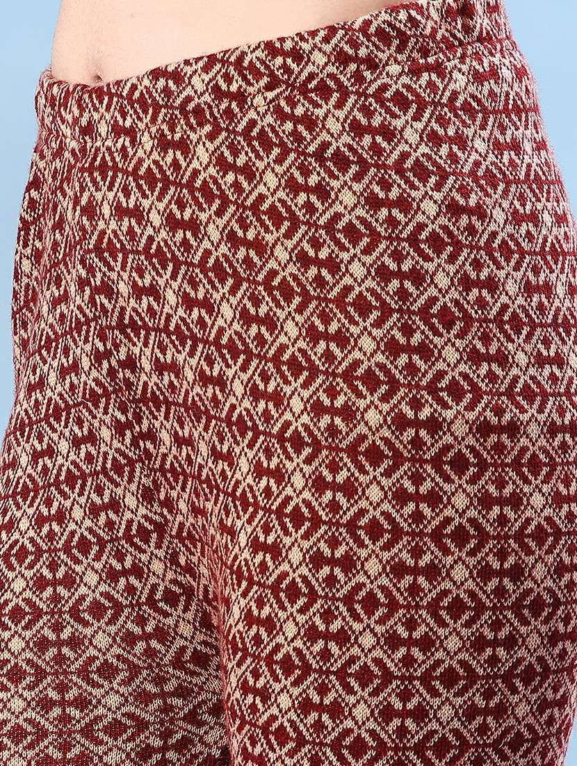 women self design ankle length woolen leggings - 21983533 -  Standard Image - 6