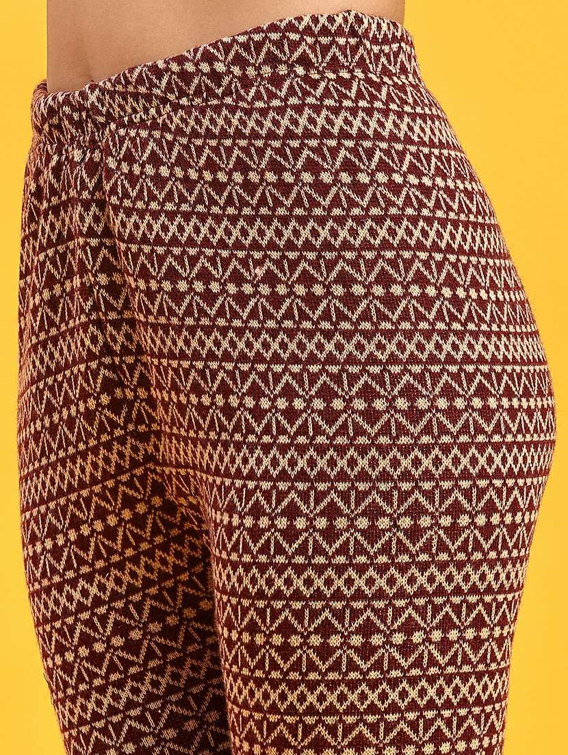 women self design ankle length woolen leggings - 21983534 -  Standard Image - 6