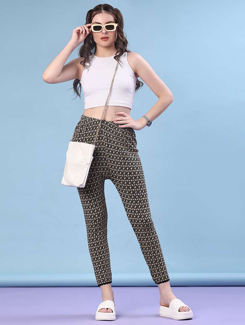 women self design ankle length woolen leggings - 21983536 -  Standard Image - 4