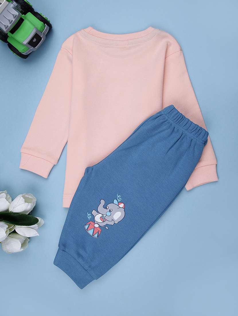 boys printed t-shirt & jogger casual wear set - 21983561 -  Standard Image - 1