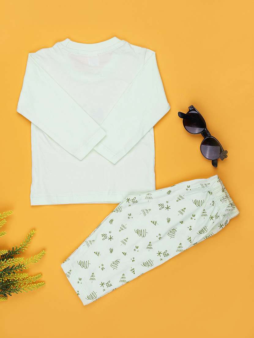 kids printed t-shirt and pajama co-ord set - 21983574 -  Standard Image - 1