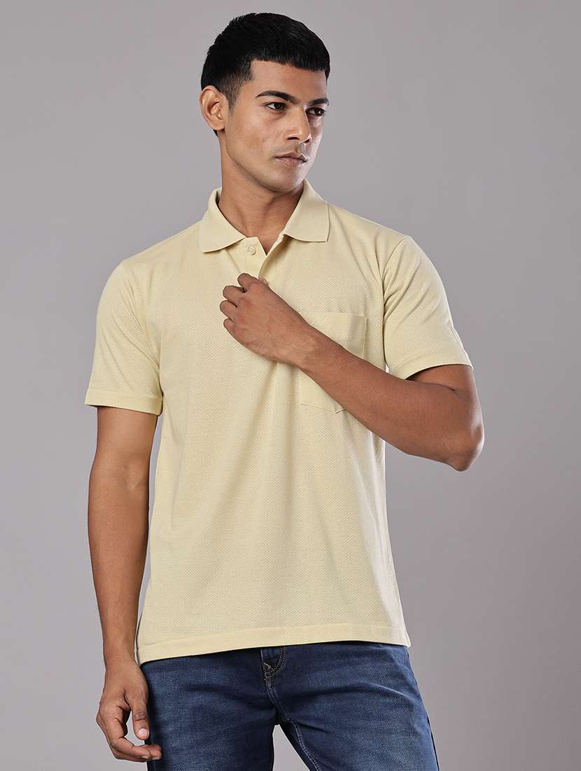 men self design short sleeve regular fit polo t-shirt - 21983677 -  Standard Image - 1