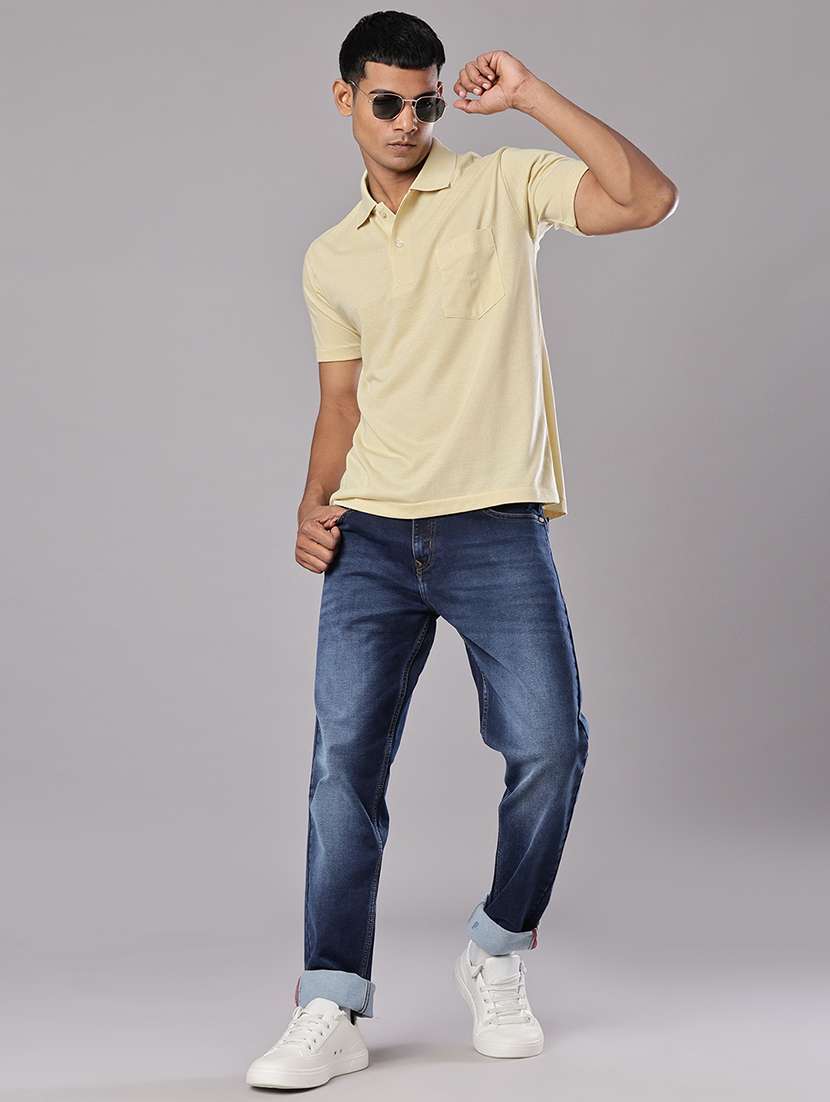 men self design short sleeve regular fit polo t-shirt - 21983677 -  Standard Image - 4