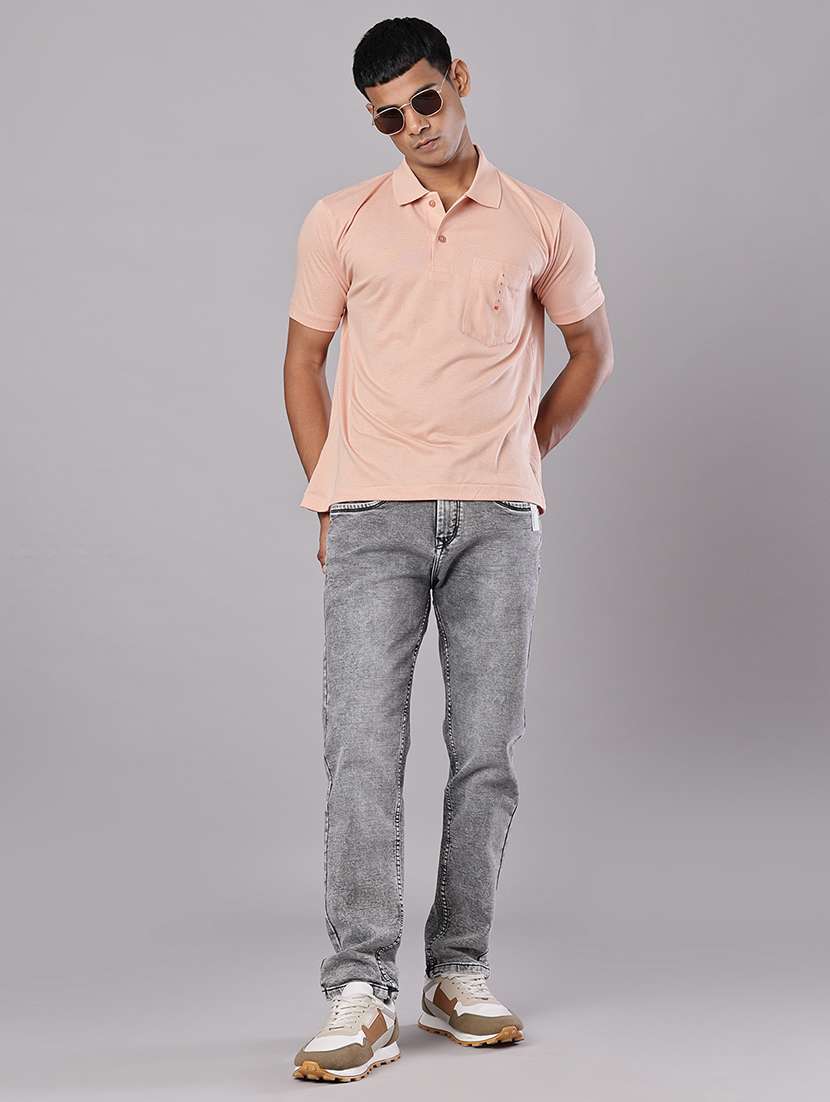 men self design short sleeve regular fit polo t-shirt - 21983681 -  Standard Image - 4