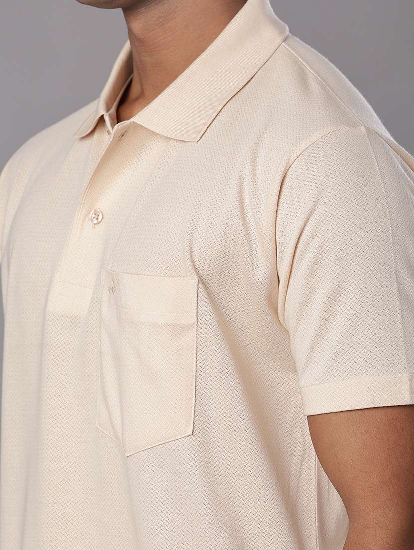 men self design short sleeve regular fit polo t-shirt - 21983683 - Standard Image - 4