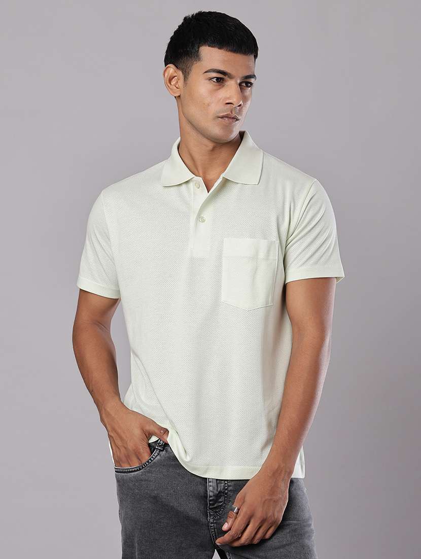 men self design short sleeve regular fit polo t-shirt - 21983684 -  Standard Image - 1