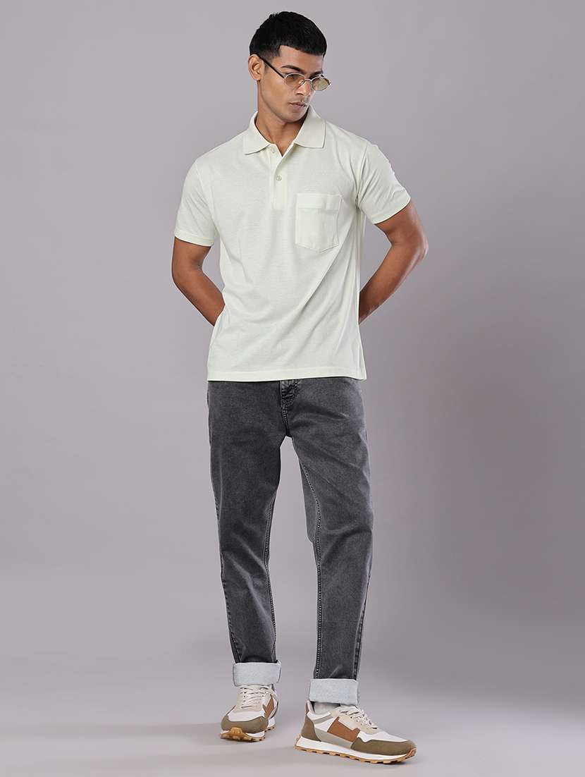 men self design short sleeve regular fit polo t-shirt - 21983684 -  Standard Image - 4