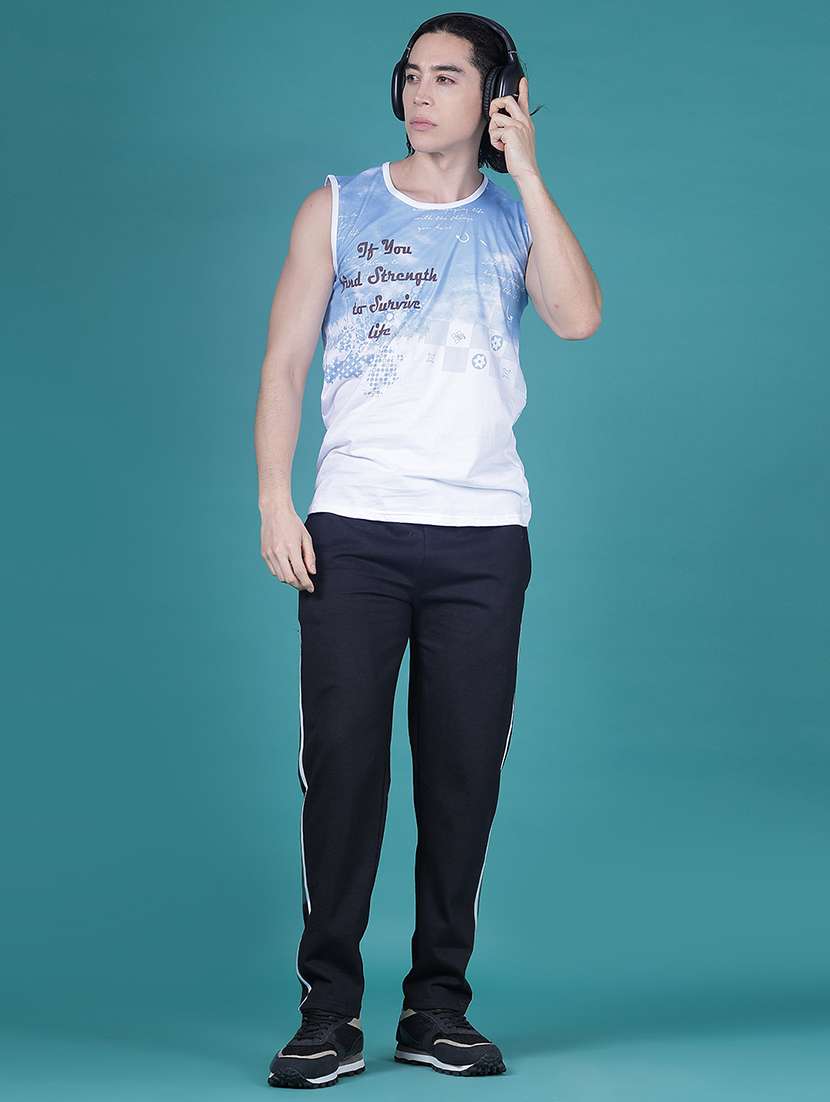 men printed sleeveless regular fit t-shirt - 21983713 -  Standard Image - 4