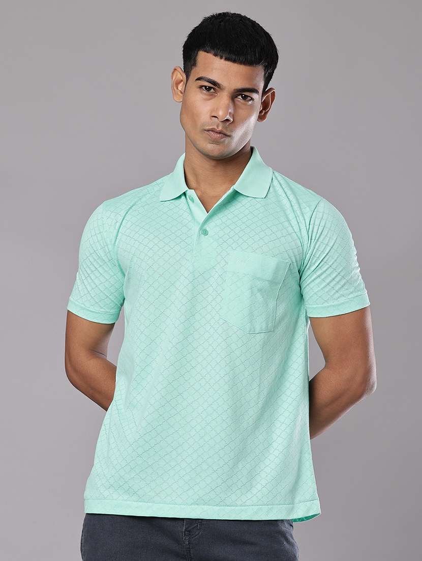 men self design short sleeve regular fit polo t-shirt - 21983801 -  Standard Image - 1