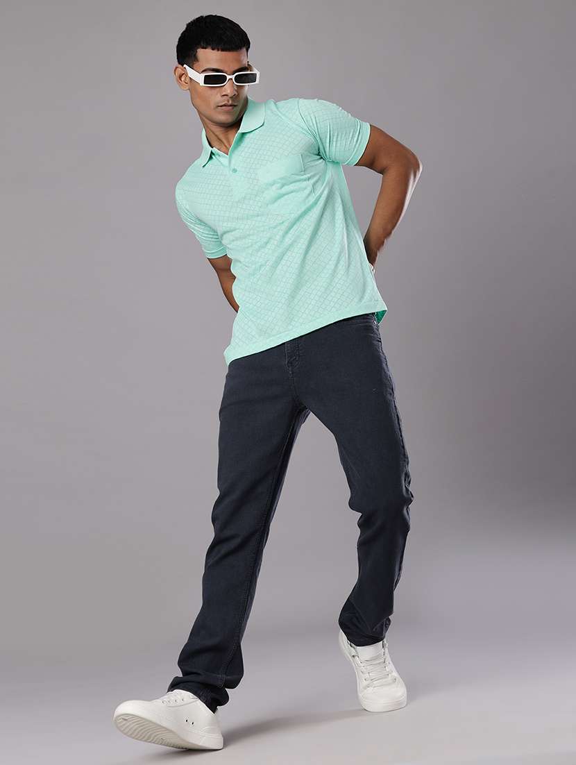 men self design short sleeve regular fit polo t-shirt - 21983801 - Standard Image - 4