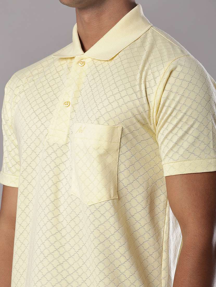 men self design short sleeve regular fit polo t-shirt - 21983802 - Standard Image - 4