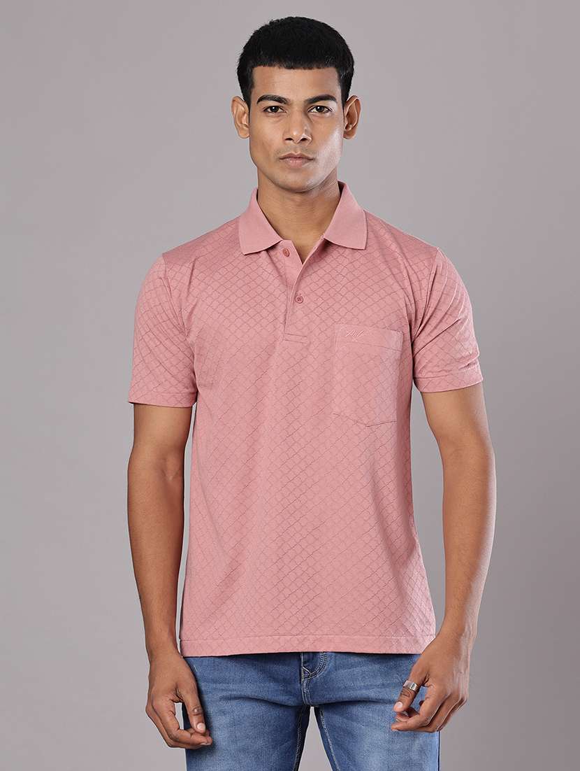 men self design short sleeve regular fit polo t-shirt - 21983804 -  Standard Image - 1