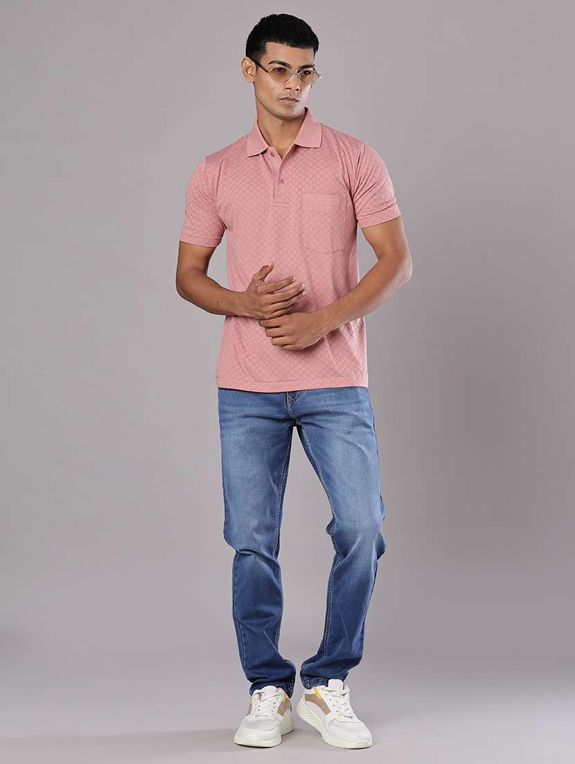 men self design short sleeve regular fit polo t-shirt - 21983804 - Standard Image - 4