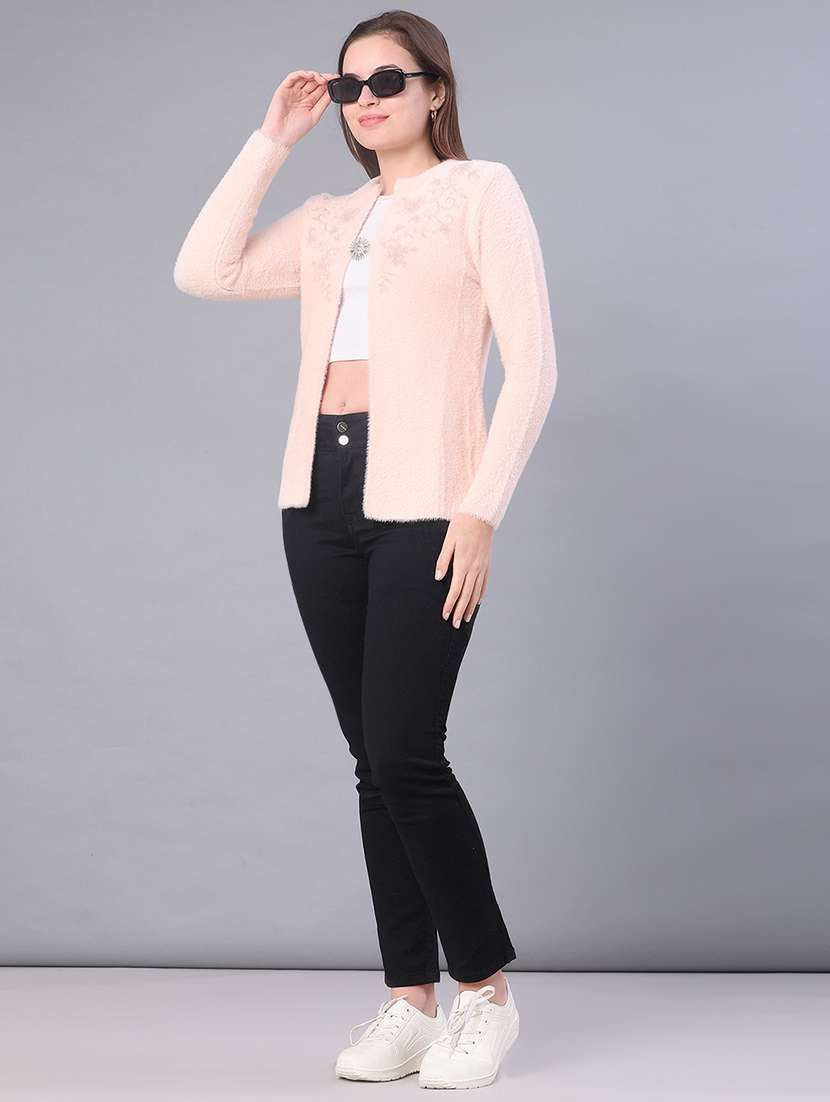 women self design long sleeve cardigan - 21983865 -  Standard Image - 4