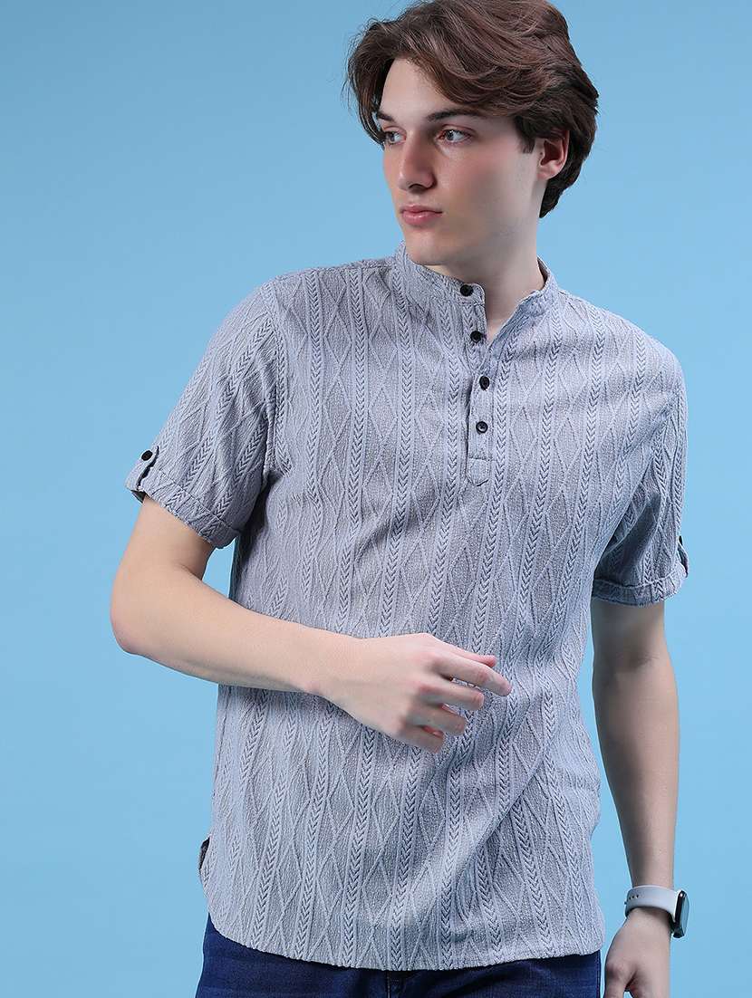 men self design short sleeve regular fit t-shirt - 21983921 -  Standard Image - 1