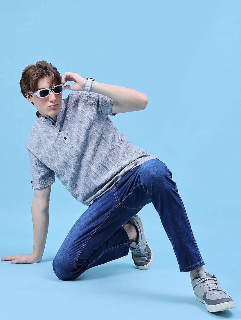 men self design short sleeve regular fit t-shirt - 21983921 -  Standard Image - 4