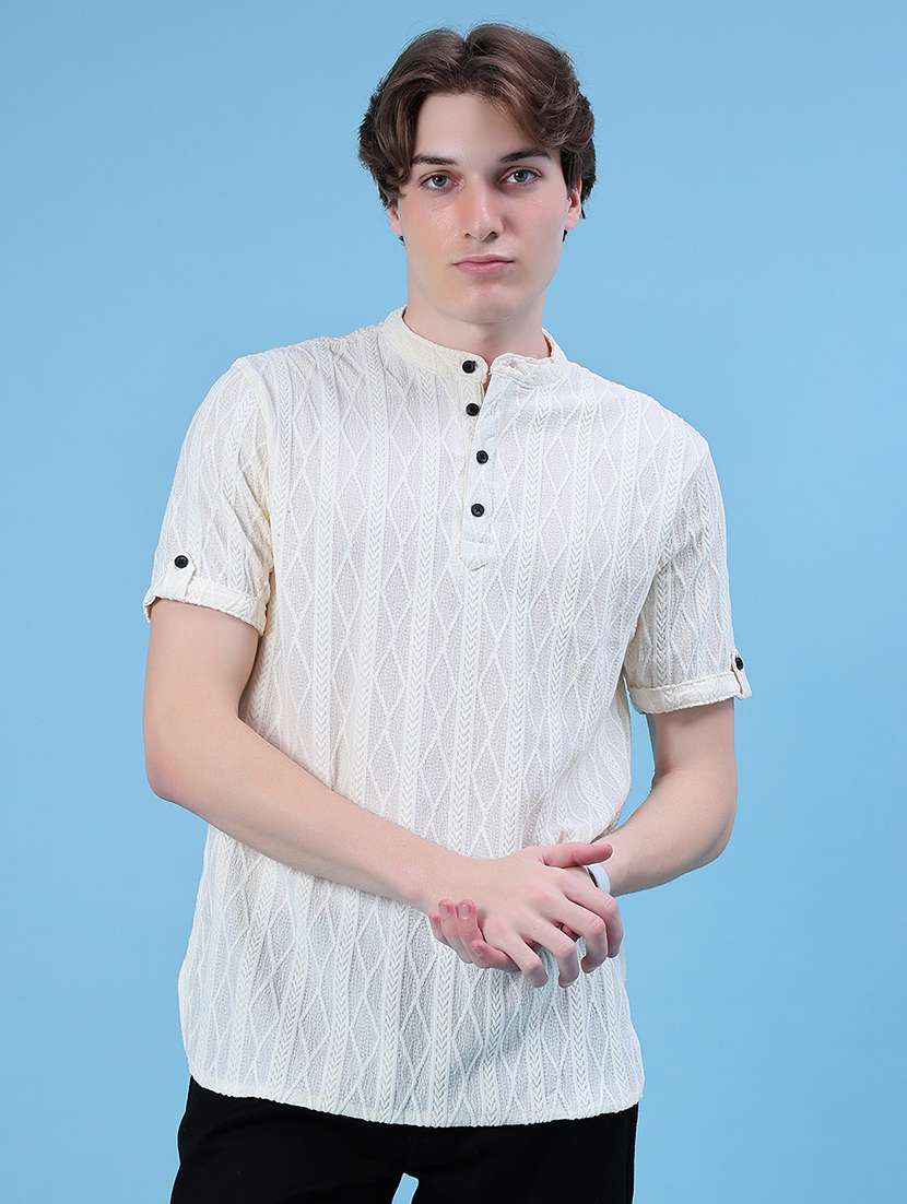 men self design short sleeve regular fit t-shirt - 21983922 -  Standard Image - 1