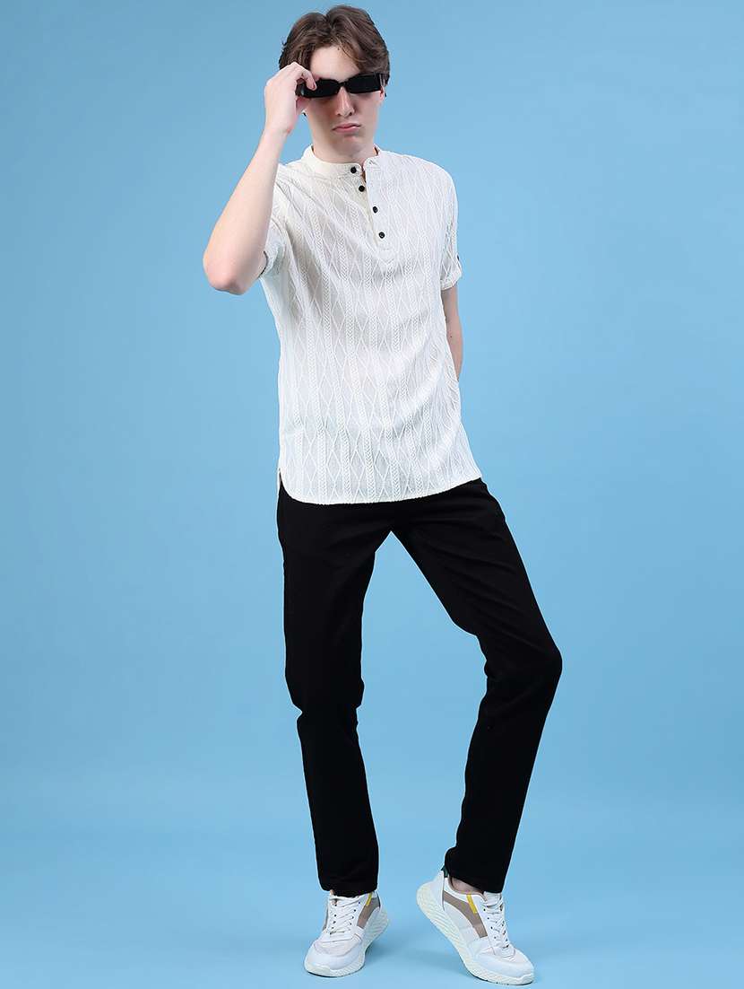 men self design short sleeve regular fit t-shirt - 21983922 -  Standard Image - 4