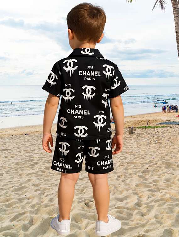 boys printed shirt & shorts co-ord set - 21983929 -  Standard Image - 1