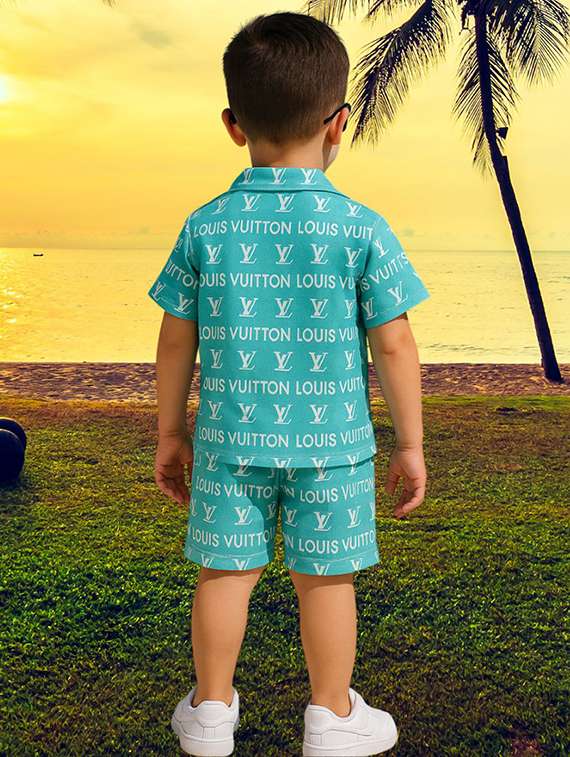 boys printed shirt & shorts co-ord set - 21983937 -  Standard Image - 1