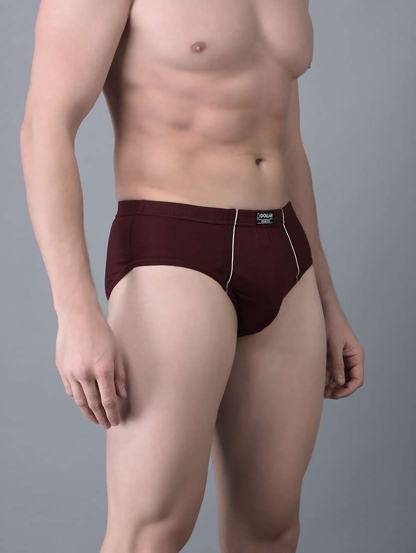 men pack of 5 solid hipster brief - 21984096 -  Standard Image - 1