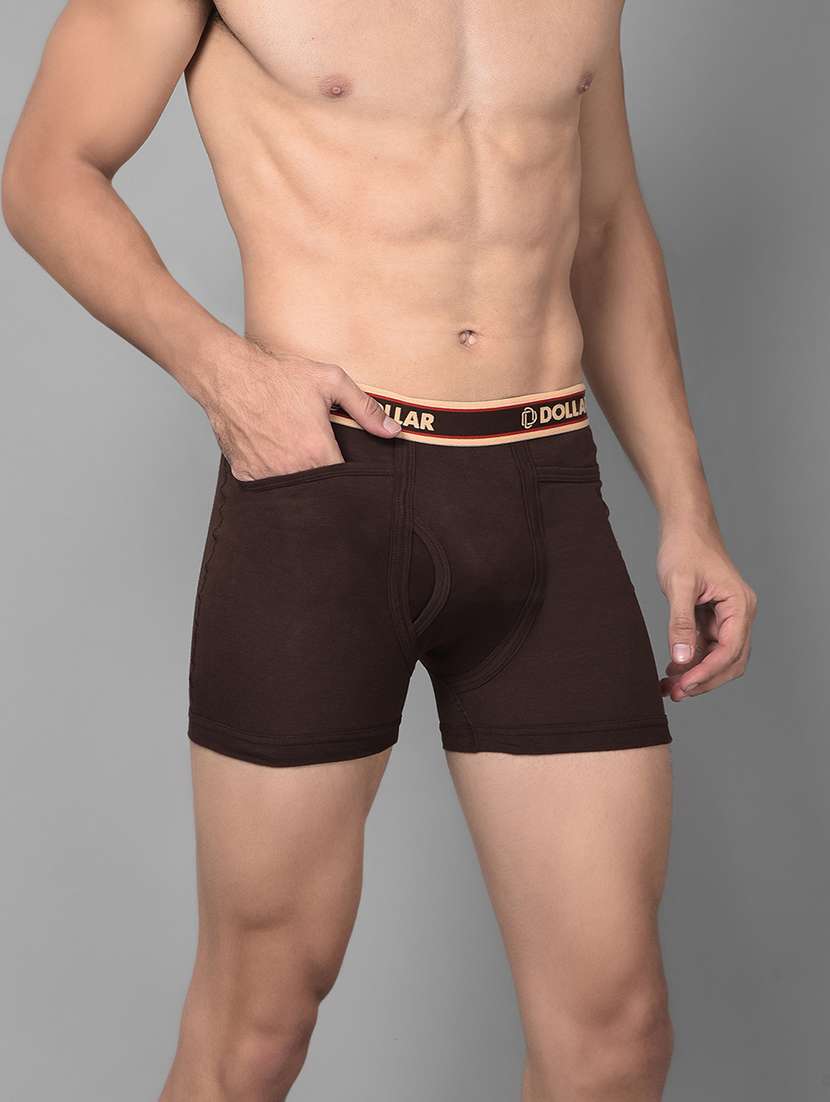 men pack of 5 solid trunk brief - 21984189 -  Standard Image - 1