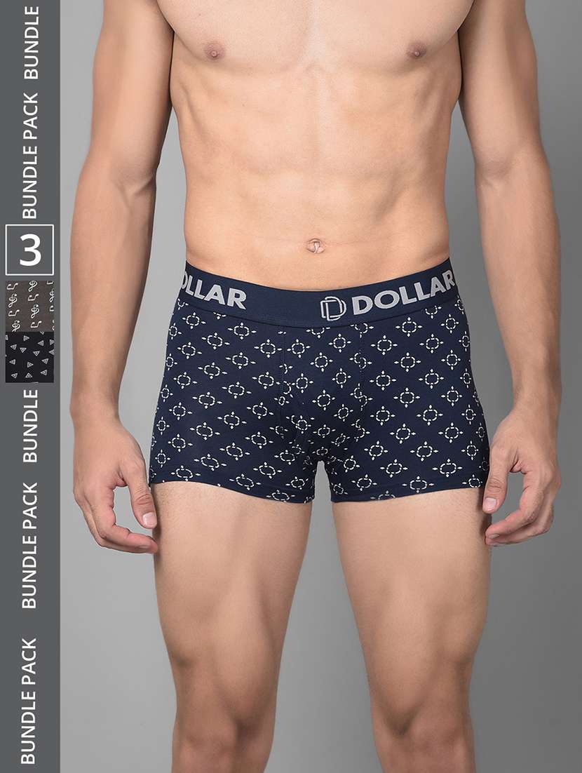 men pack of 3 printed trunk brief - 21984252 -  Standard Image - 1