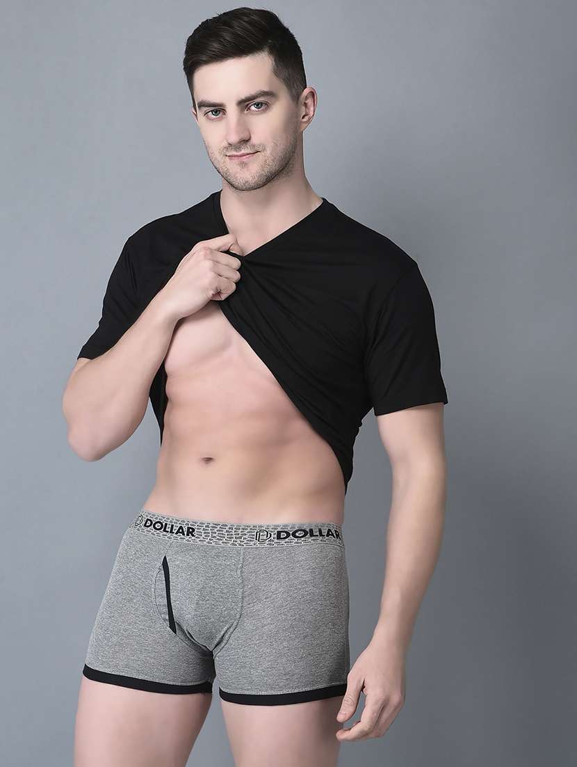 men pack of 7 solid trunk brief - 21984261 - Standard Image - 1