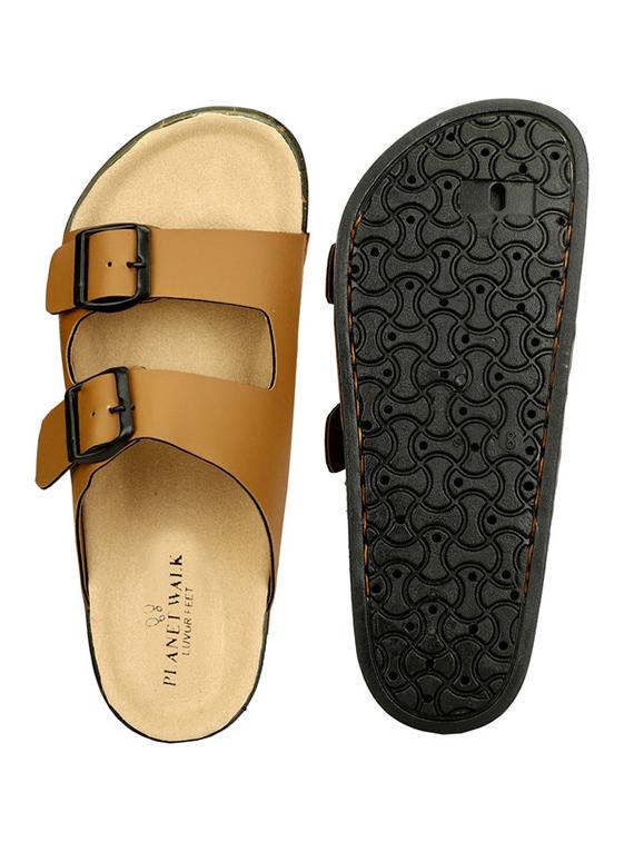 men solid slip on sandal - 21984429 - Standard Image - 4