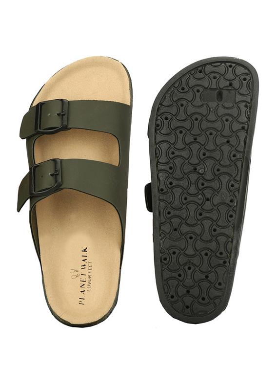 men solid slip on sandal - 21984430 - Standard Image - 4
